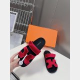 Luxury 2024 Hermes Replica Chypre Sandal High Quality Shoes