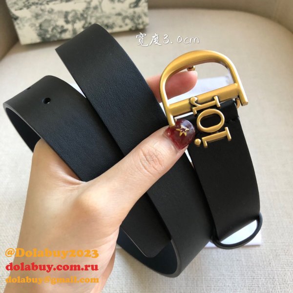 High Quality Christian Dior AAA Belts red/black/brown 30mm Cheap