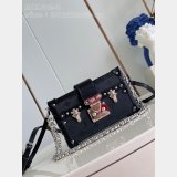 Petite Malle H27 M11324 Black Inspired Louis Vuitton Fashion Bag