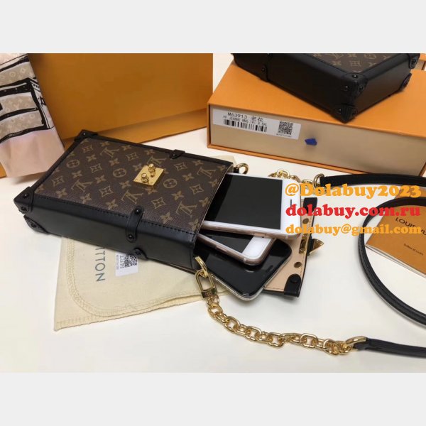 Louis Vuitton AAA+ Vertical Trunk Pochette Monogram M63913 Brown