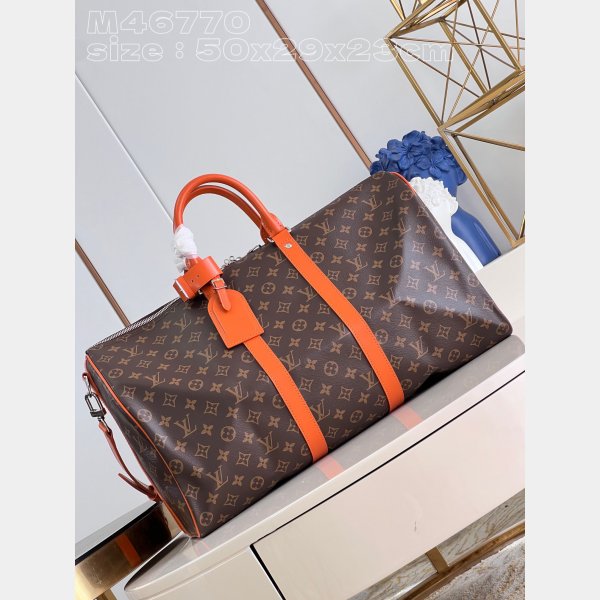 LVS Replica Keepall Bandoulière 50 Monogram Macassar Canvas M46771 Bag