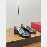 Roger Vivier Viv Replica Rangers Buckle-embellished Loafers Shoes