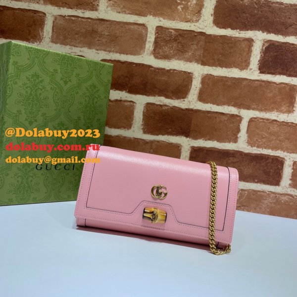 Gucci AAA+ 658243 Diana chain wallet Replica leather Fashion