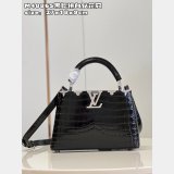 Luxury Louis Vuitton Replicas M48865 Capucines Black UK Bag