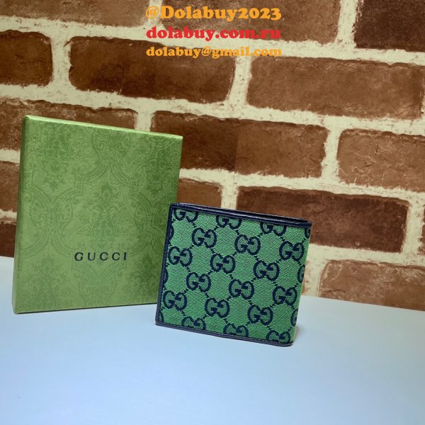 Rose/Blue Gucci Replica GG Multicolor wallet in multicolor canvas