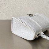 Fake Balenciaga Online Store Crocodile Pattern Hourglass 19/23cm Bag