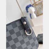 Designer Louis Vuitton Copy N40519 Trio Messenger Damier Graphite Black Canvas