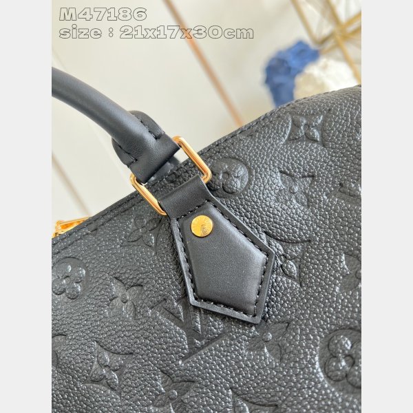 7 Star Louis Vuitton Replica M47186 Black Speedy Soft 30 Bag