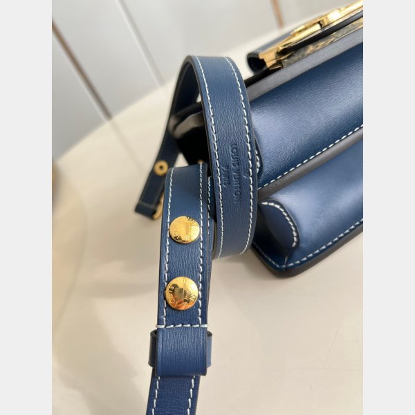 Designer Replica Louis Vuittons Dauphine M59716 Bag Denim Blue 2022