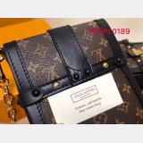 Louis Vuitton AAA+ Vertical Trunk Pochette Monogram M63913 Brown