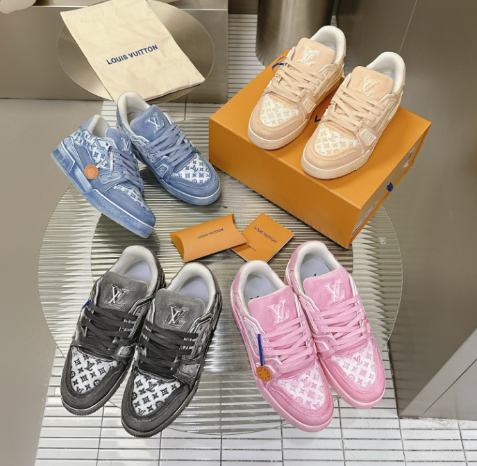 Top Quality Cheap LV Trainer Maxi Line WOMEN/MEN SHOES